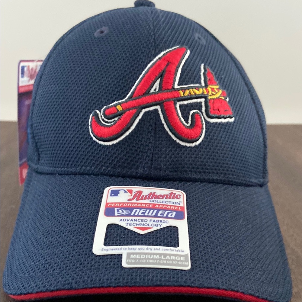 New Era Dark Blue Cap with Red and White Logo